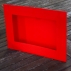 Cadre rectangle rouge